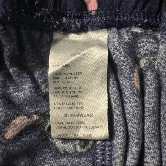 Disney Women’s Lilo & Stitch Pajama Bottoms Sz Small Navy Soft All Over Print - Picture 3 of 3